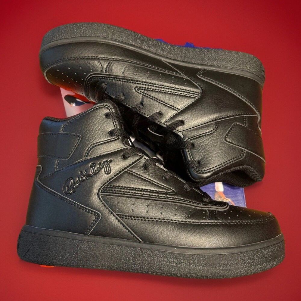 Patrick Ewing Black Orion Non Strap Men’s Size 8 Sneakers Ewing Shoes High Top - Picture 6 of 6